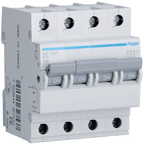 Siguranta Automata 4P 6A Hager MB406A