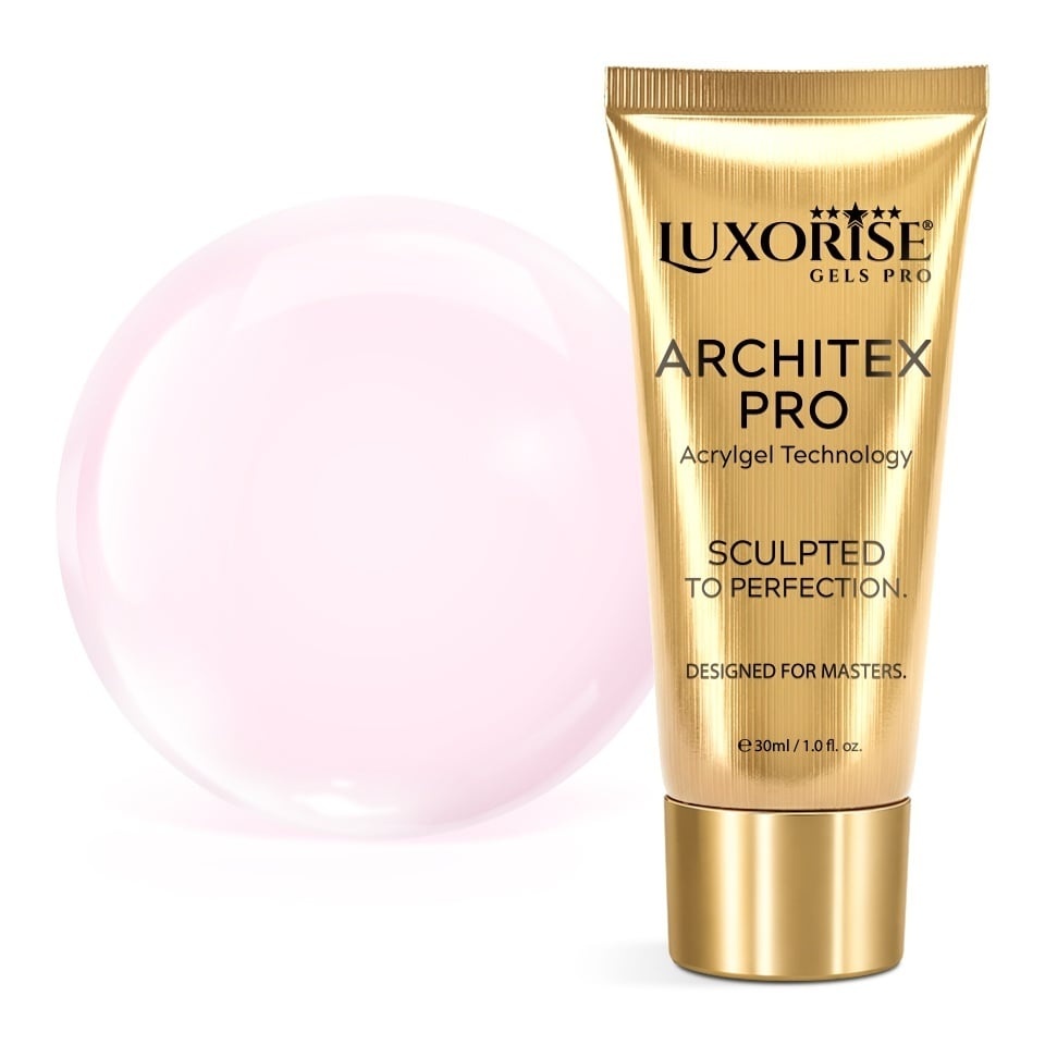 Polygel LUXORISE ARCHITEX PRO - Pure Perfection Collection, Milky Rose, 30ml