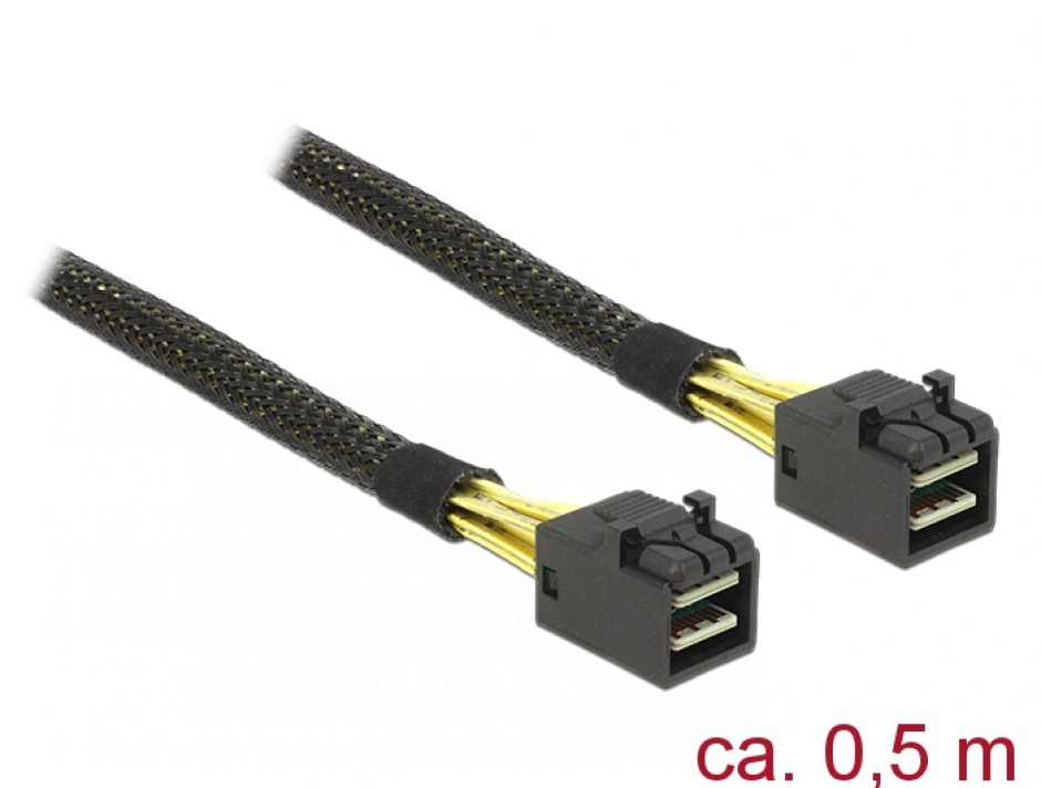 Cablu Mini SAS HD SFF-8643 0.5m Delock