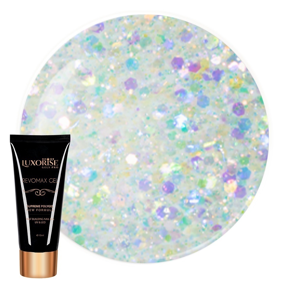 Polygel Luxorise Lime Glitter 15ml
