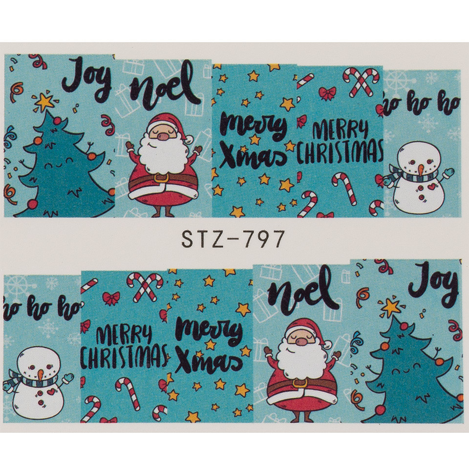 Tatuaj Unghii Luxorise Christmas Cartoon