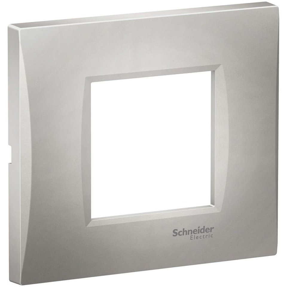 Rama Curbată 2 Module Schneider Easy Styl, Argintiu
