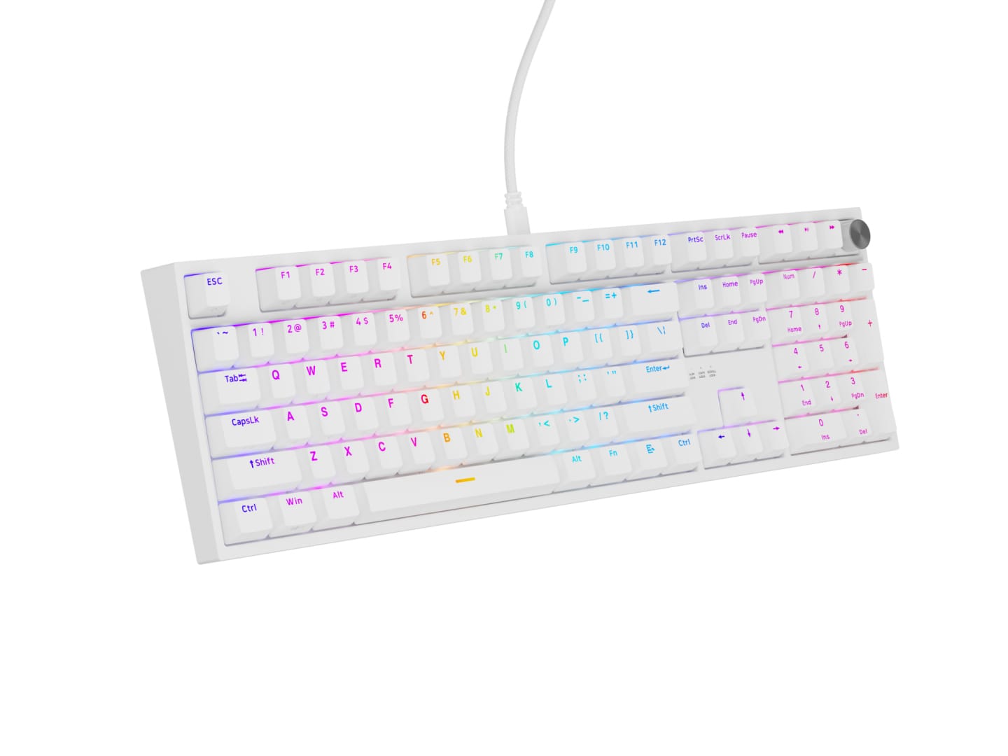 Tastatura Gaming Mecanica Genesis Thor 404 RGB Alb | Silent Switch - imagine 6