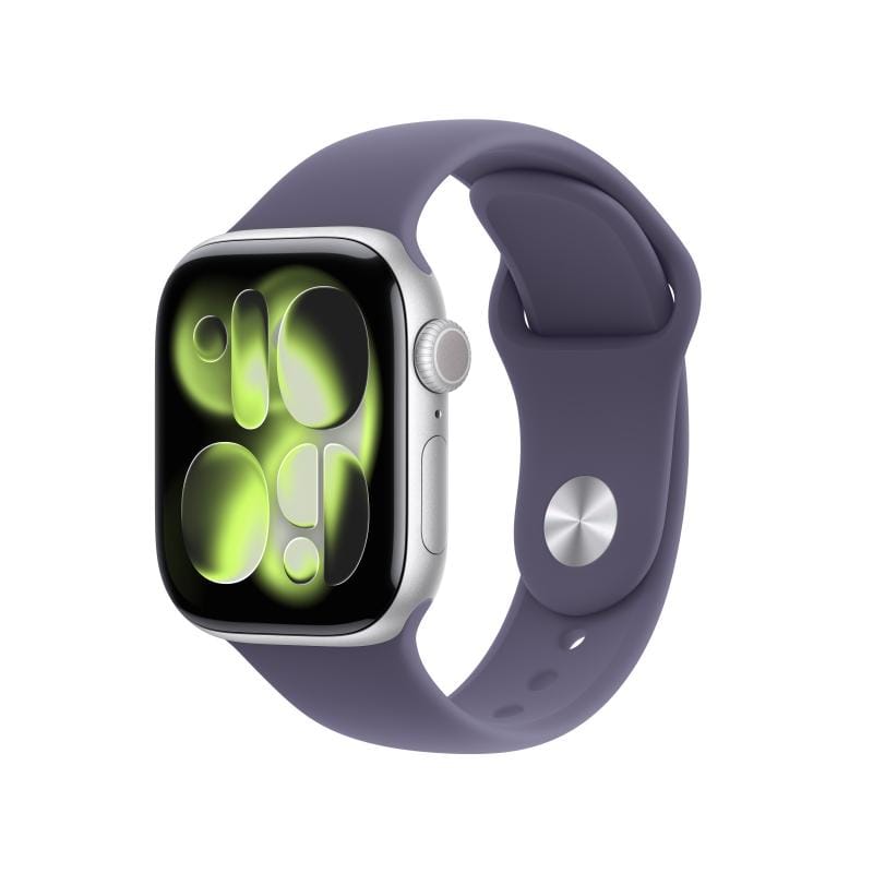 Apple Watch Series 11 GPS 42mm - Silver Aluminiu cu Bratara Purple - imagine 2