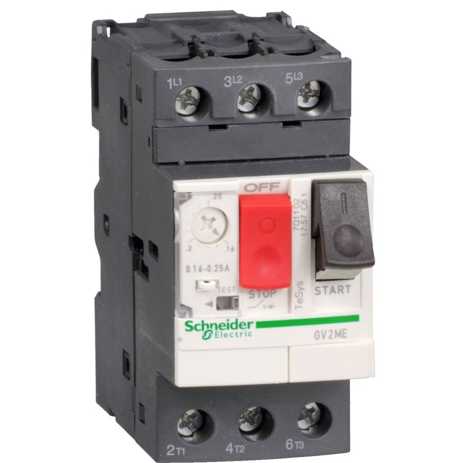 Întrerupător Motor Schneider GV2ME02, 0.06kW