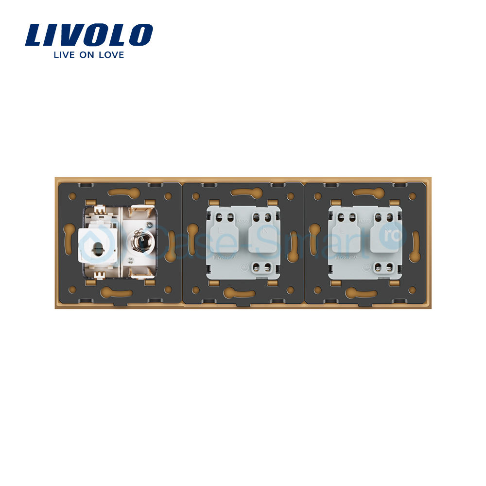 Priza Tripla Livolo Sticla: TV, Internet, 2xSchuko - imagine 20