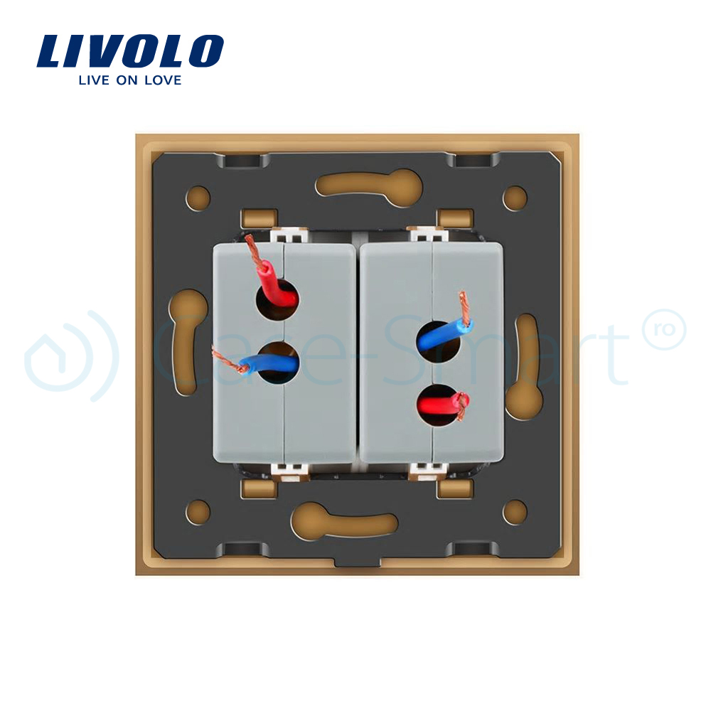 Priza Dubla USB Livolo cu Rama Sticla - imagine 20