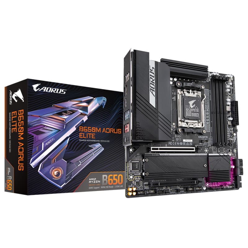 Placă de bază Gigabyte B650M AORUS ELITE AM5 mATX DDR5 - imagine 2