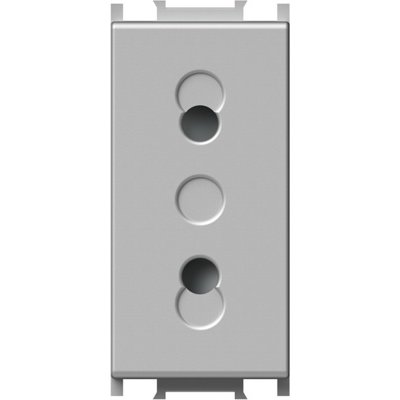 Modul Priza EURO 10A Argintiu TEM IP20