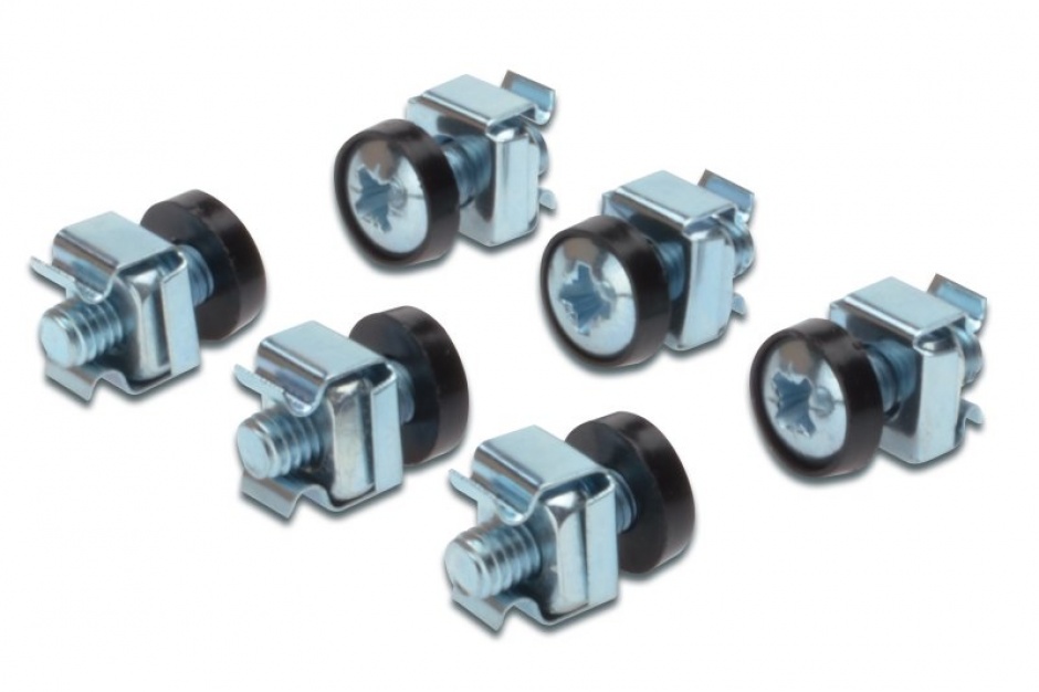 Set 50 Suruburi Montare Rack M6 OEM - imagine 1