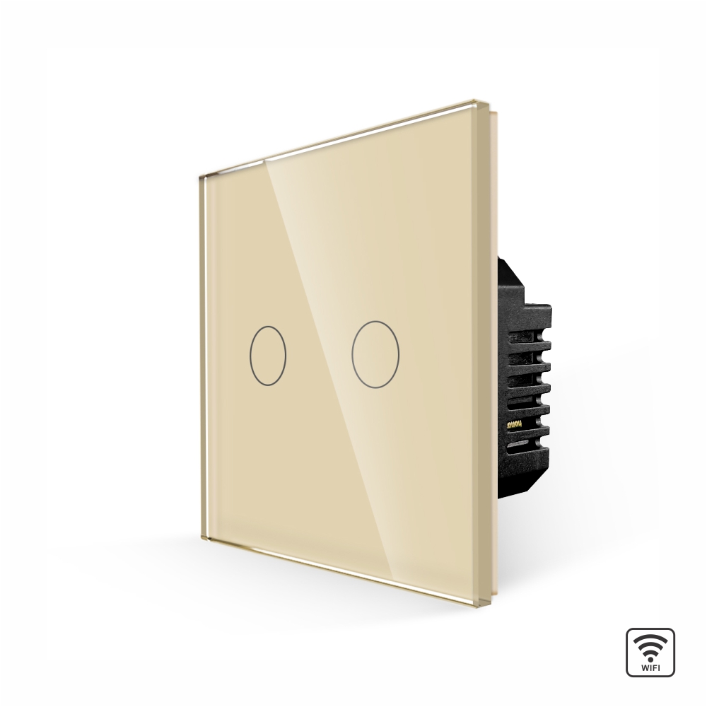 Întrerupător Dublu Wi-Fi Touch Sticlă Luxion - imagine 9