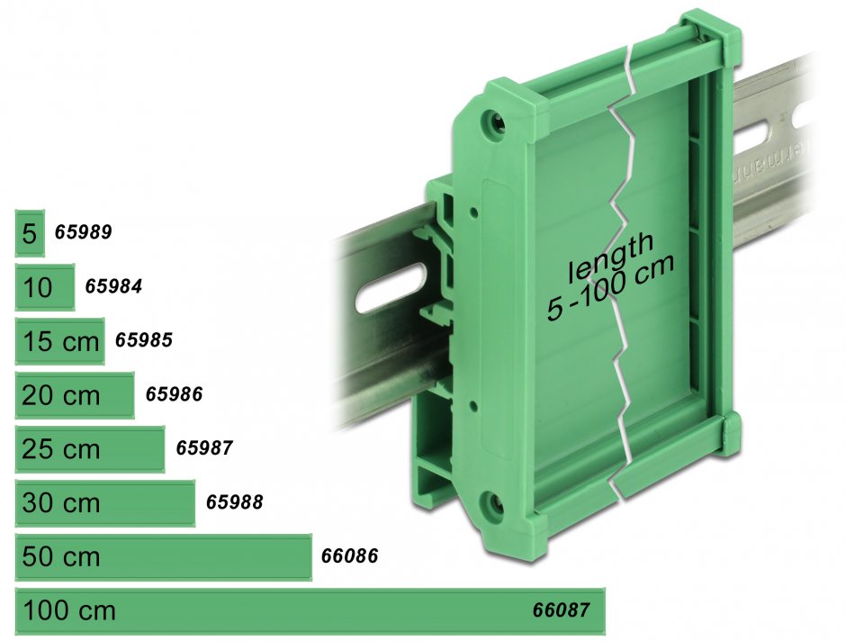 Suport Placă 72 mm DIN Delock 10cm