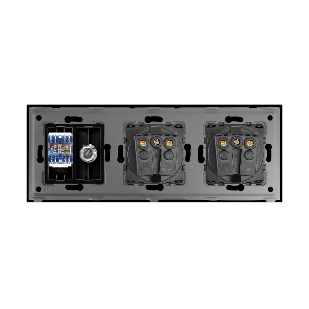 Priza Schuko TV Internet Sticla Luxion - imagine 8