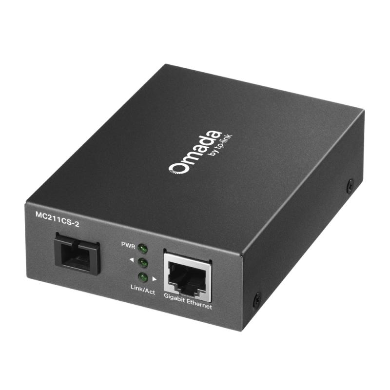 Convertor Media TP-Link MC211CS-2 Omada 1 Gbps Fibra 2km