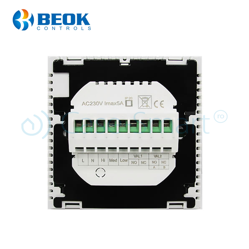 Termostat WiFi BeOk TDS21WIFI-AC2 Control Mobil HVAC - imagine 3