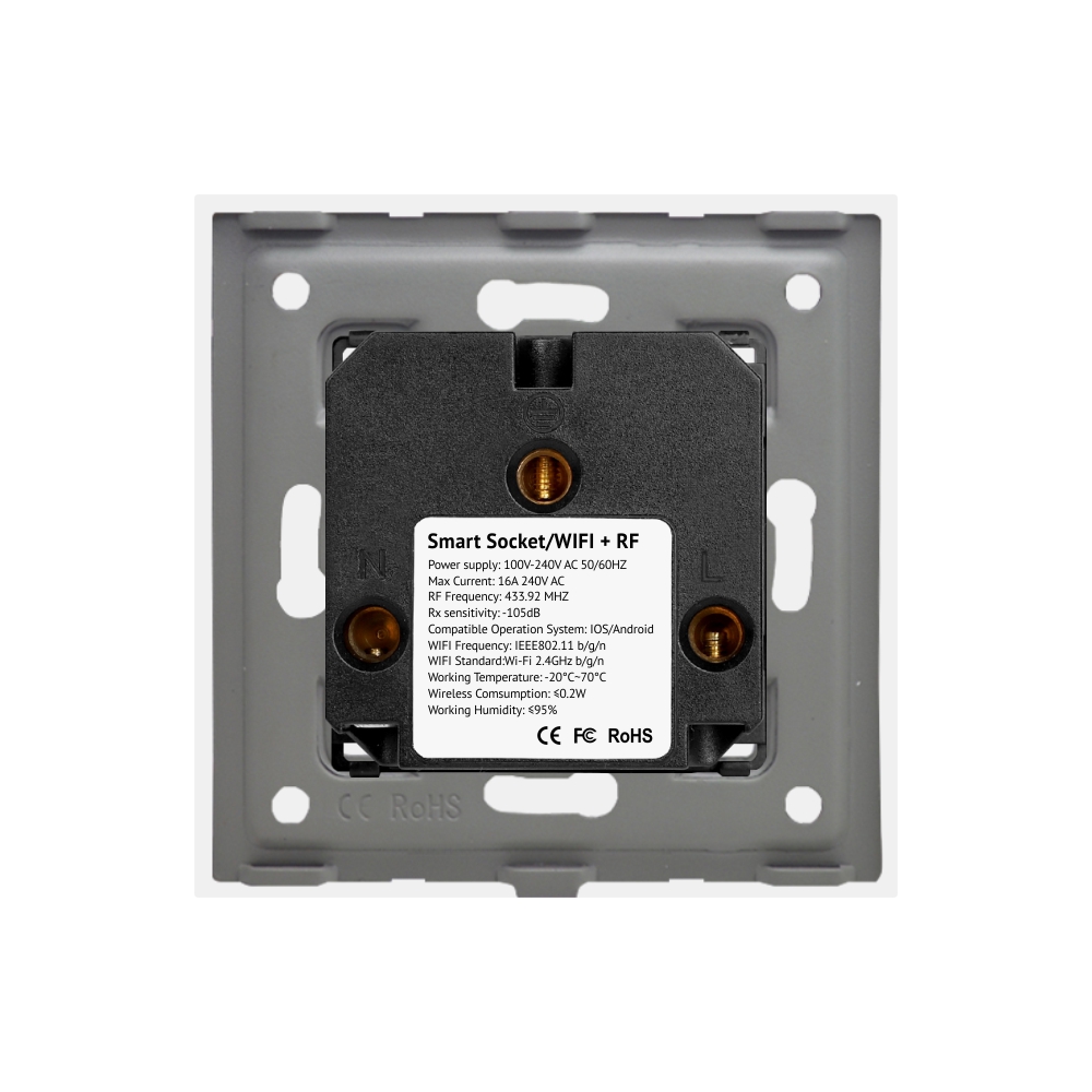 Priză Wi-Fi Luxion Sticlă, Smart Home Control - imagine 4