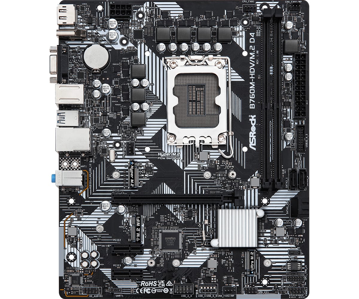 Placa de Baza ASROCK B760M-HDV/M.2 DDR4 - Performanta Garantata - imagine 6