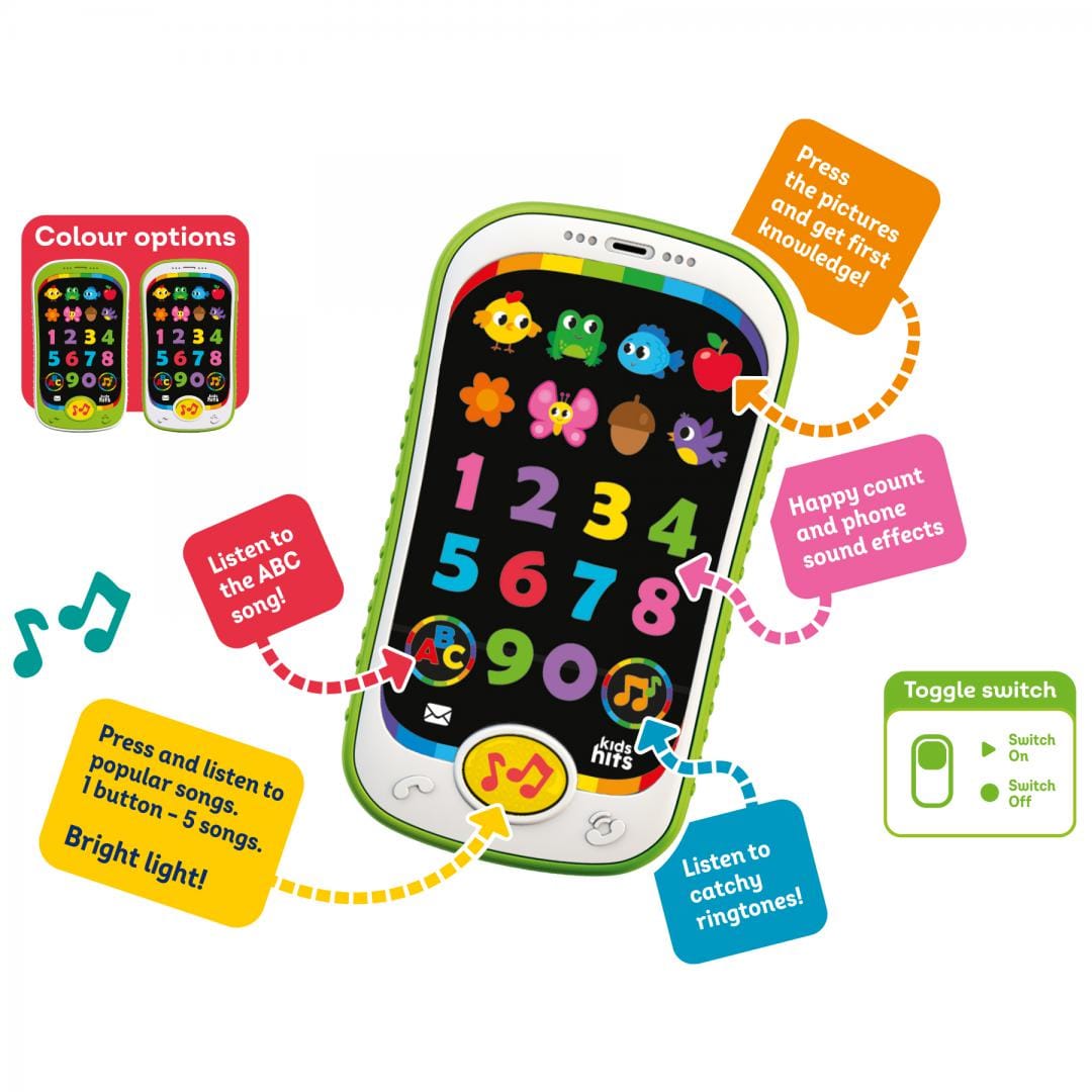 Jucarie Telefon Inteligent Kids Hits - Interactiv Romanesc - imagine 4