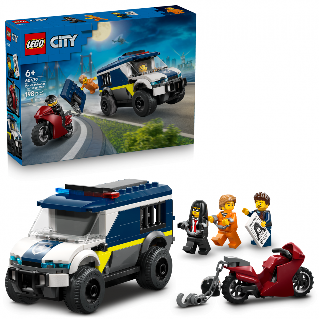 Duba Politie LEGO 60479 - Set Prizonieri cu Motocicleta