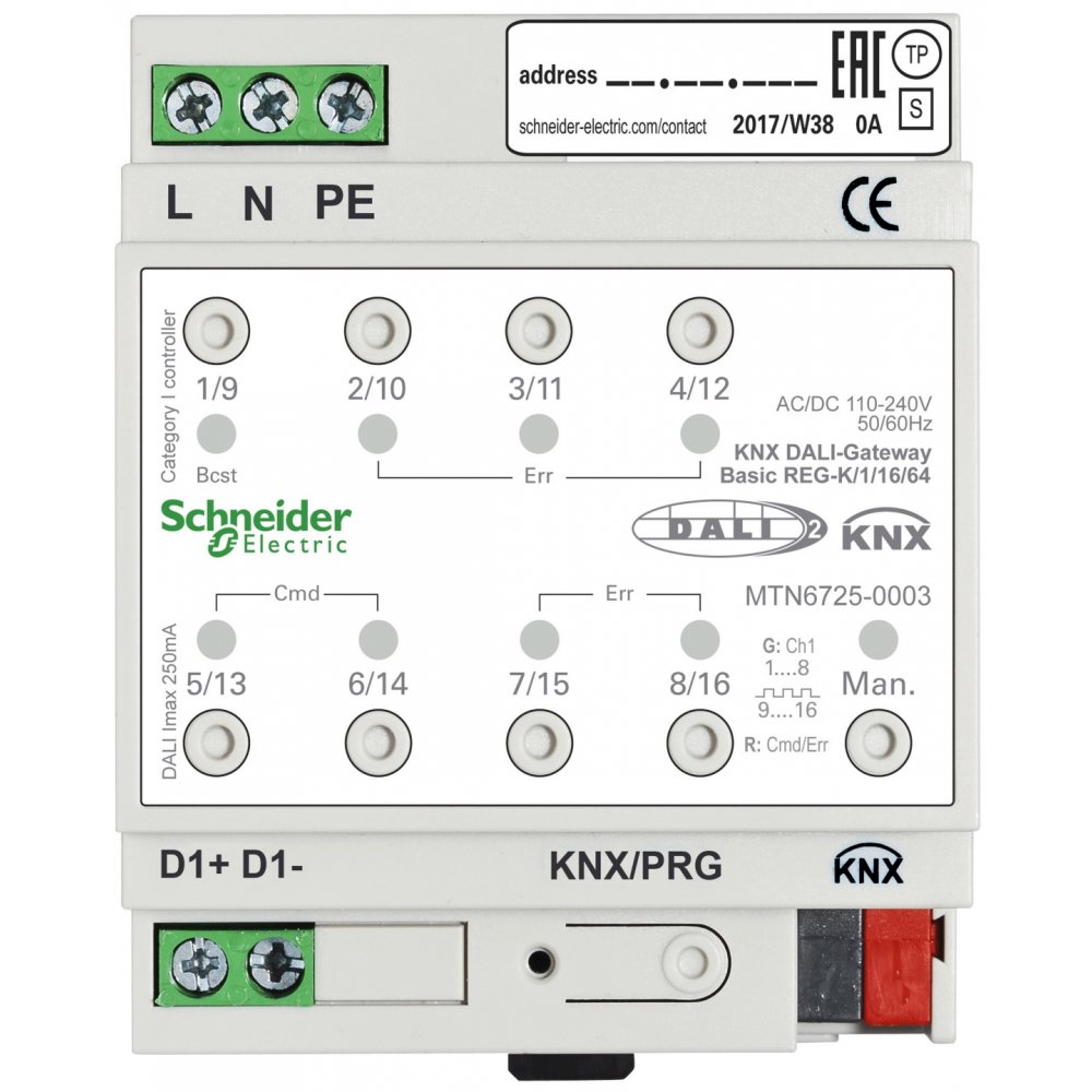 Interfață DALI KNX Schneider MTN6725-0003