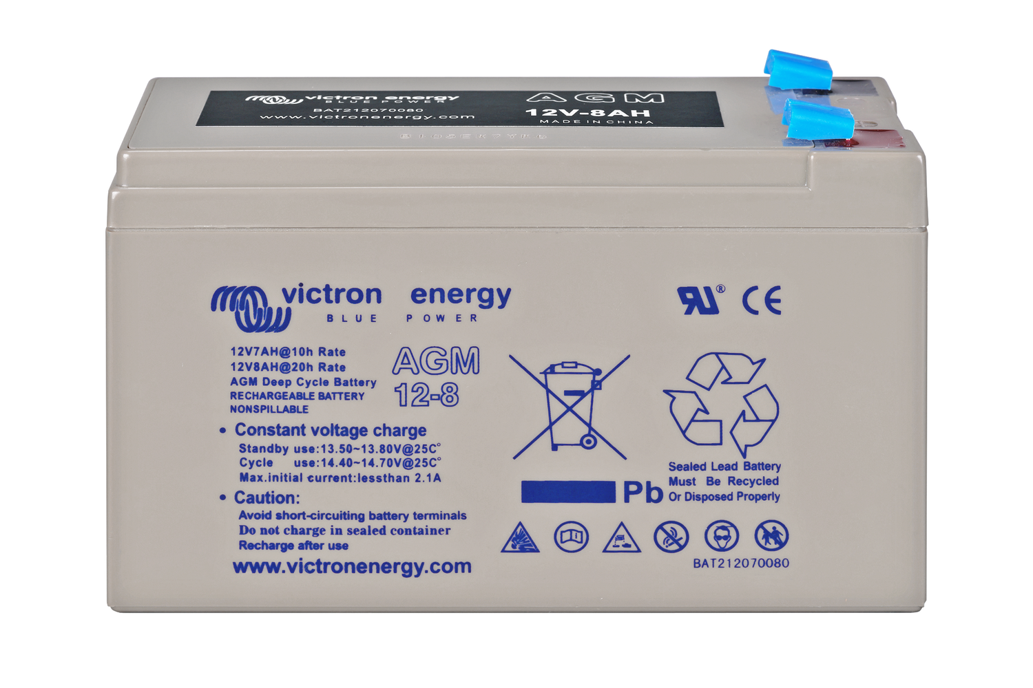 Acumulator Victron Energy 12V 8Ah AGM Deep Cycle - Fără Întreținere - imagine 3