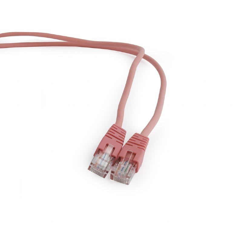 Cablu Patch Cord UTP Gembird Cat5e 5m Roz - Rețea Gigabit