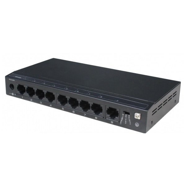 Switch OEM PoE+ 8 Porturi, 10/100 Mbps, Alimentare prin Cablu