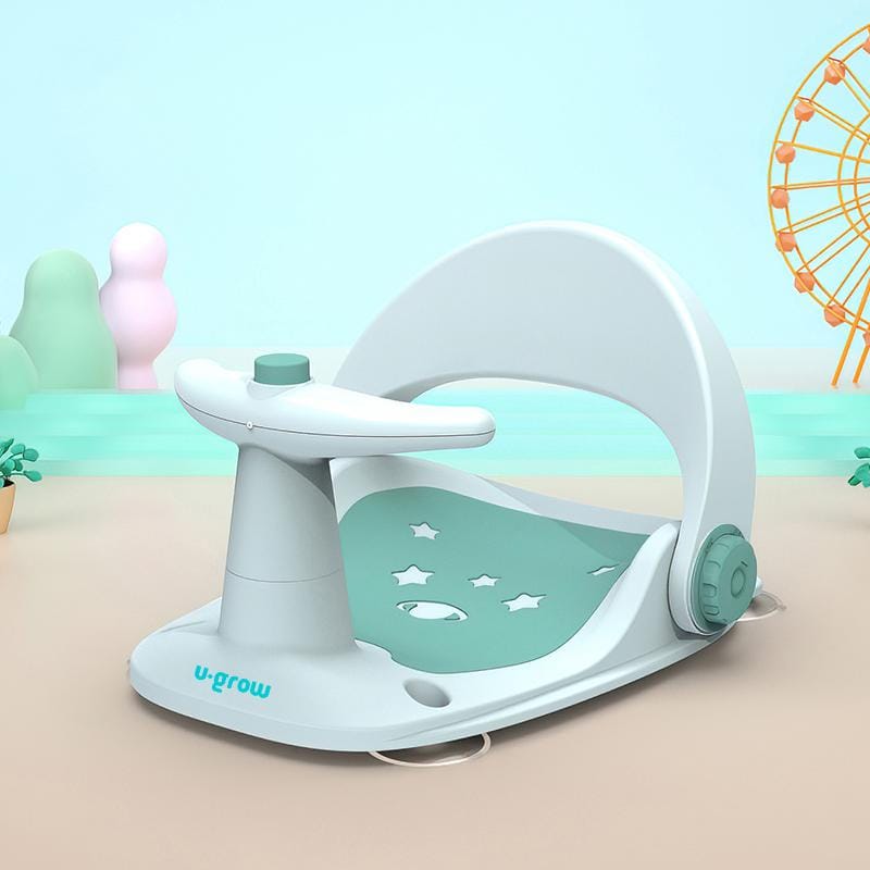 Scaun Baie Bebe U-GROW cu Ghidon și Scaun Reglabil - Verde - imagine 5