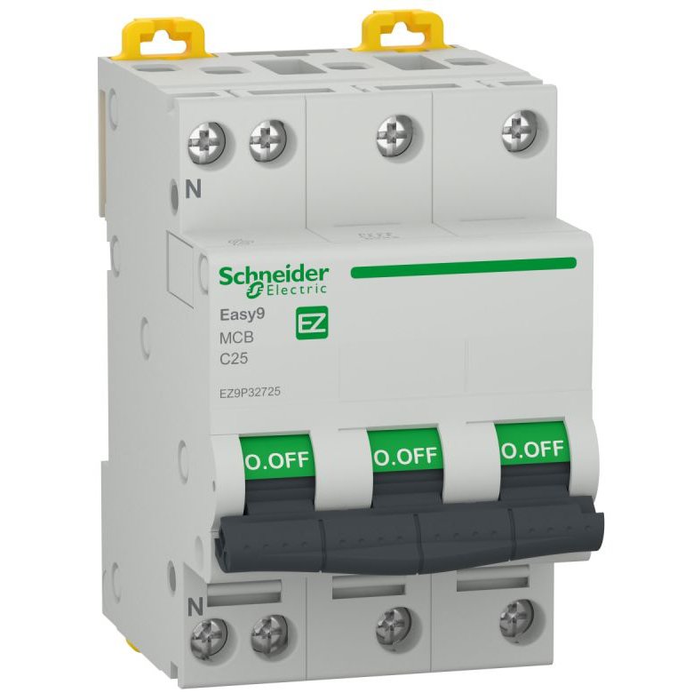 Siguranta Easy9 3P+N 25A C Schneider - imagine 1
