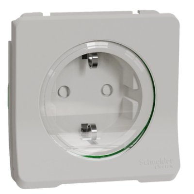 Priza Schneider Mureva 2P+E IP55, 16A, 250V, alb