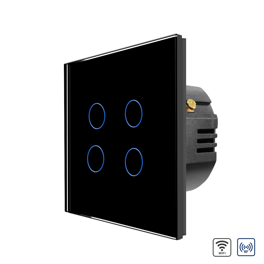 Întrerupător Cvadruplu Wi-Fi Touch LUXION, Sticlă Securizată - imagine 5