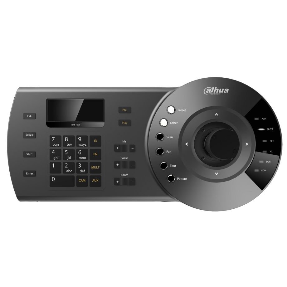 Tastatura cu joystick 3D DAHUA NKB1000, control DVR LAN