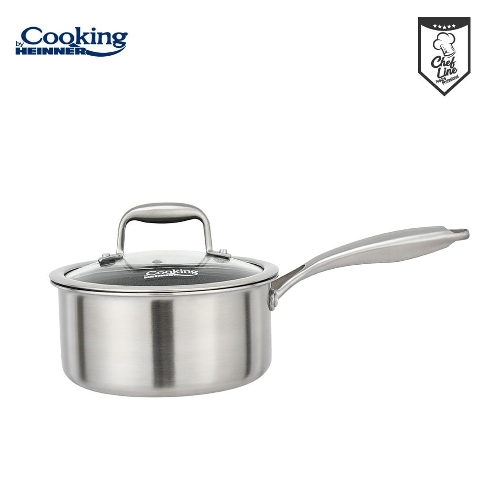 Caserolă Inox Heinner Titanium3 2L - Capac Sticlă 3 Straturi - imagine 7