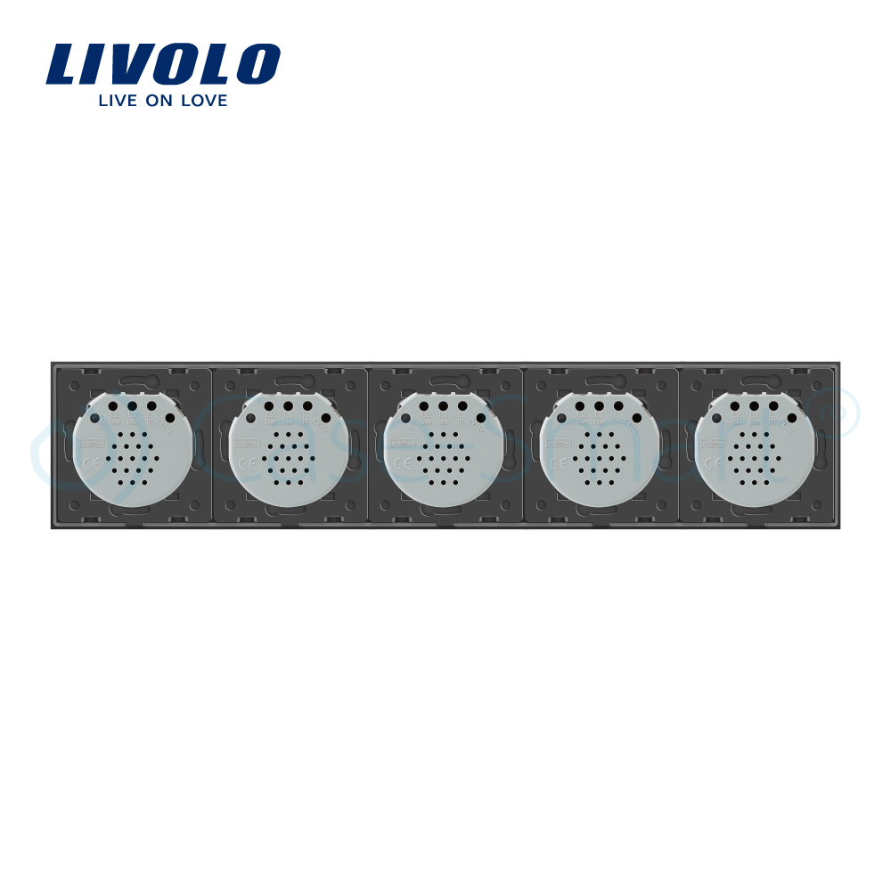 Intrerupator Touch Livolo, 5 Căi, Sticlă, LED - imagine 13