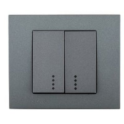 Comutator cu Led Ovivo OV00163 Grano Metallic 250V 10A
