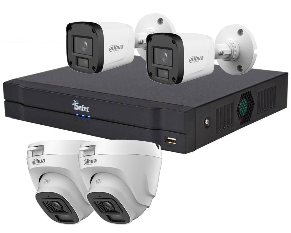 Kit supraveghere Safer 4 camere 2MP Full HD