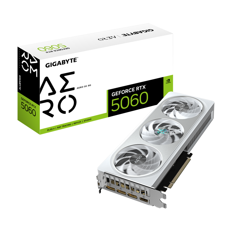 Placă Video RTX 5060 AERO OC 8GB GDDR7 Gigabyte PCIe 5.0