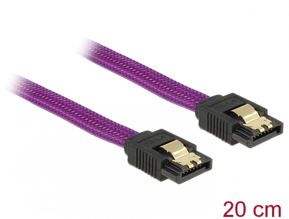 Cablu SATA III 6Gb/s 20cm Delock Premium