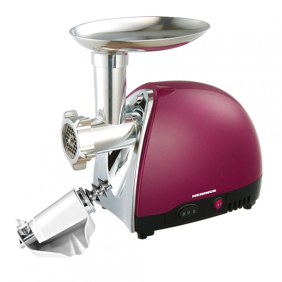 Mașină Tocat Electrică Heinner MG1500TA-BG, 1600W, Visiniu