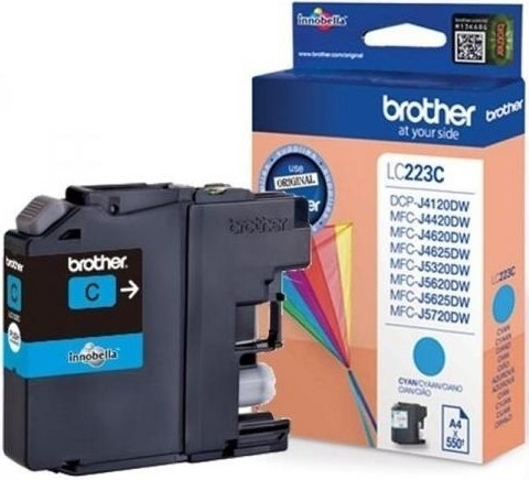 Cartus Original Brother LC223C Cyan, 550 pagini