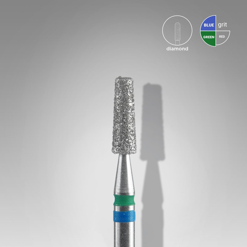 Cap freză diamant Staleks Expert 472, medie-dură, 2.5 mm