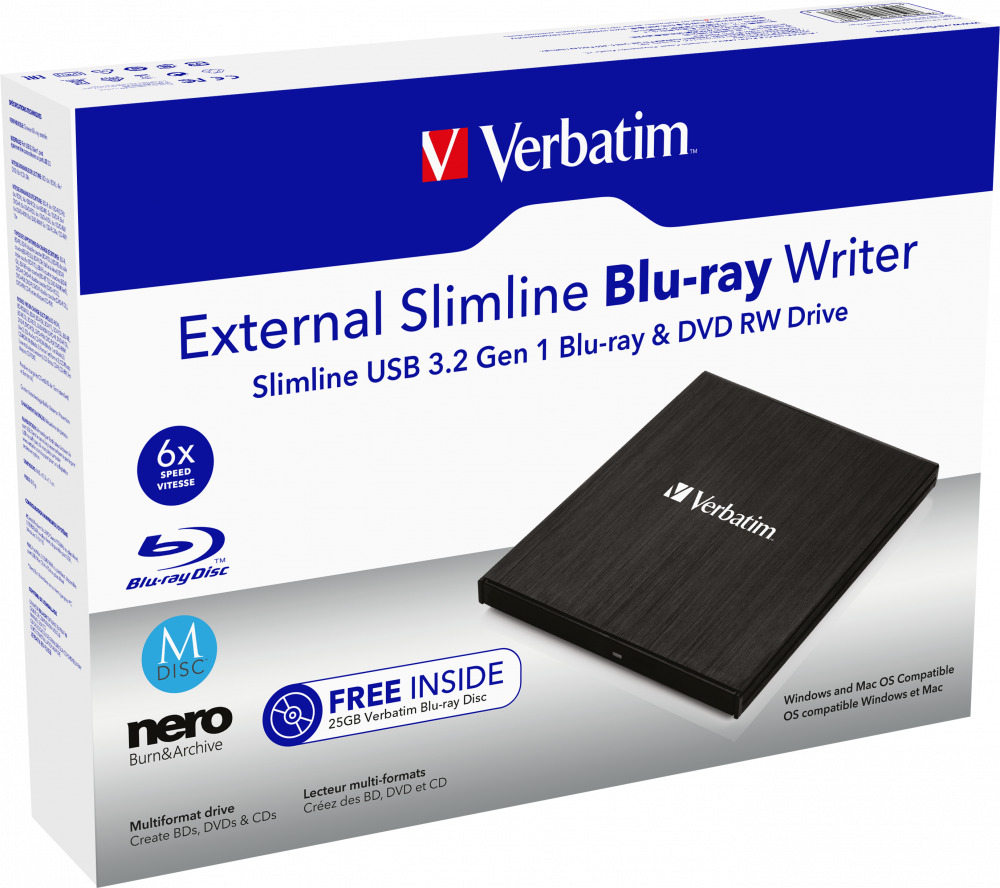 Unitate Blu-ray Externă Verbatim Slimline USB 3.0 - imagine 4