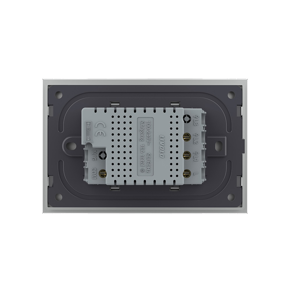 Intrerupator Dublu Touch Wireless Livolo, Sticla - imagine 16