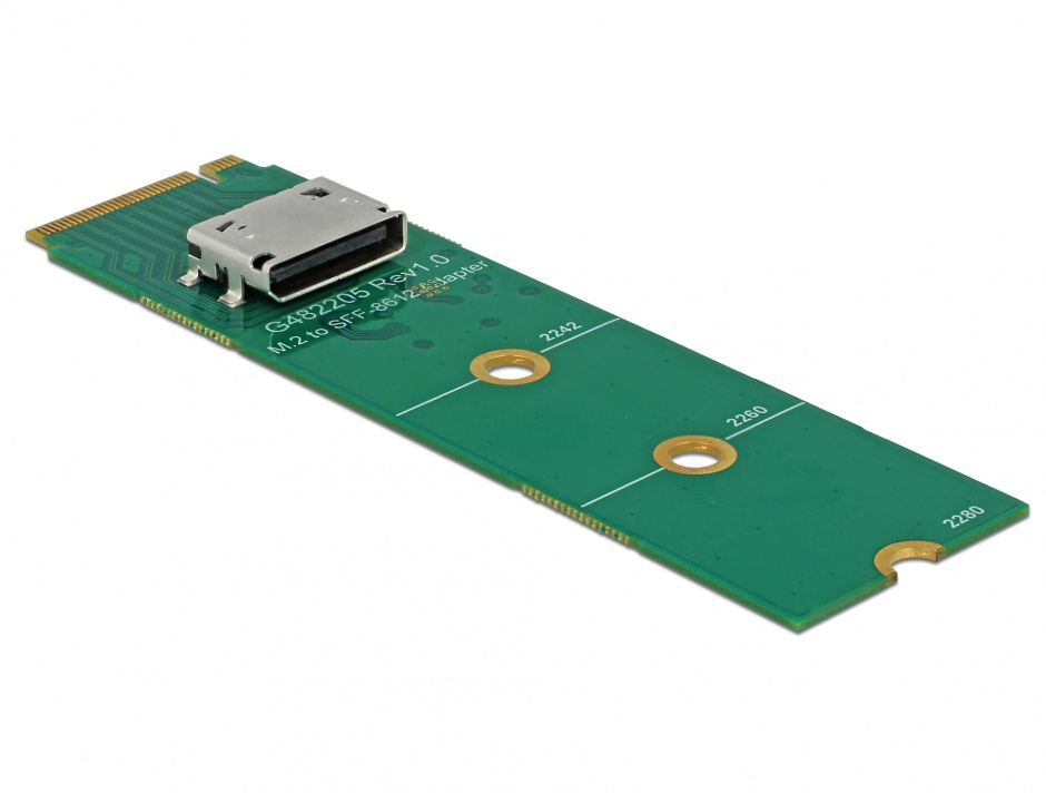 Adaptor Delock M.2 la OCuLink SFF-8612, PCIe 3.0