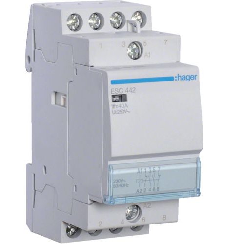 Contactor Modular Hager 40A 2NO+2NC 230V