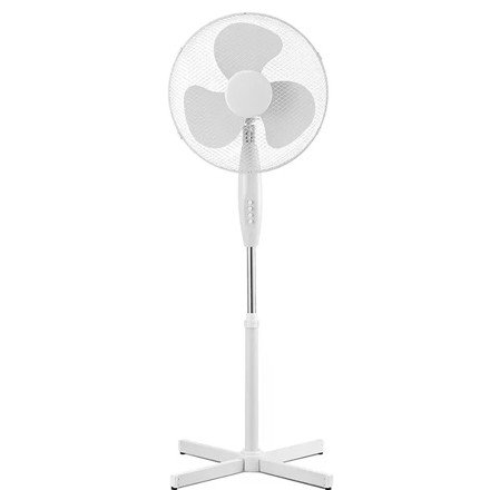 Ventilator cu picior 120cm 3 viteze, Alb, OEM4