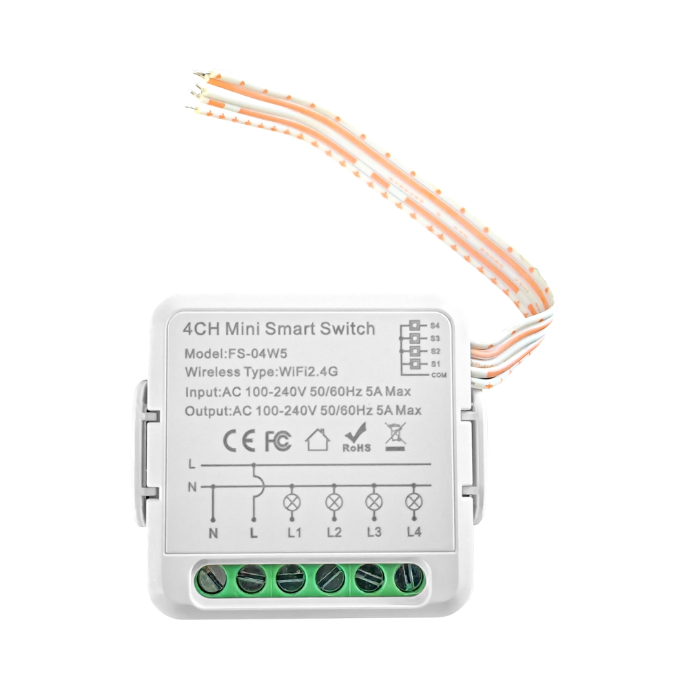 Releu Wi-Fi LUXION 4 Canale, Timer, Control Vocal - imagine 2