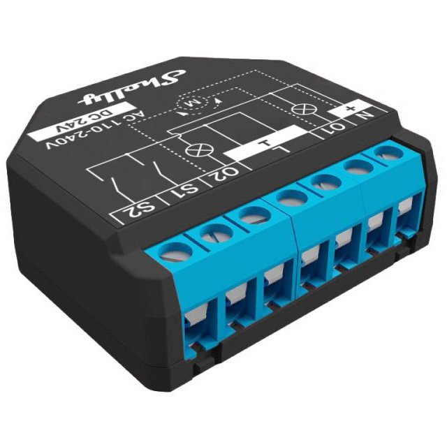 Shelly Plus 2PM: Releu Smart 2 Canale & Contor Energie