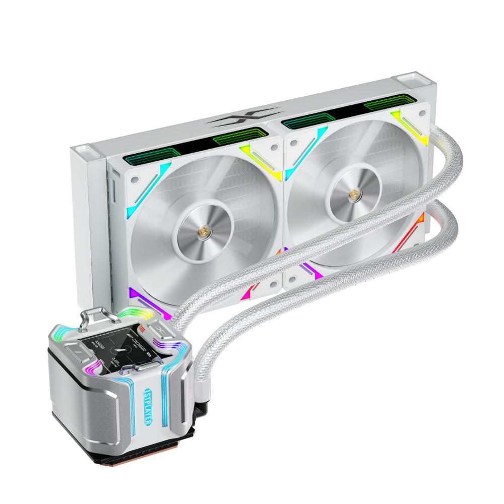 Cooler Procesor 1stPlayer X-Starship 240 ARGB Display IPS Alb