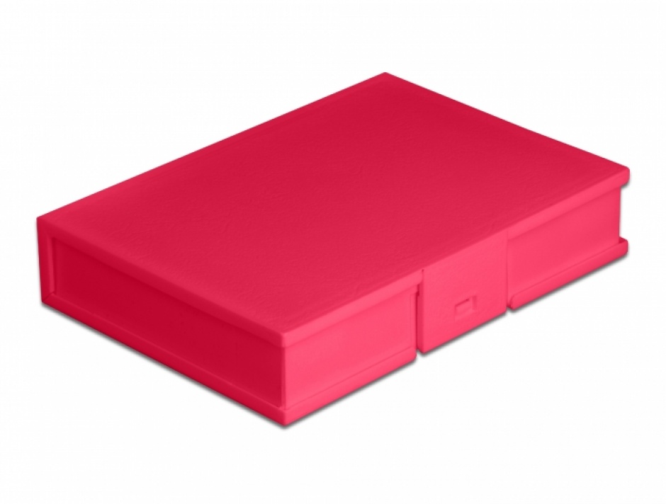 Carcasă Protectie HDD/SSD 3.5" Rosu Delock